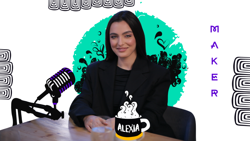Alexia Eram vorbește într-un episod de la Maker Podcast.